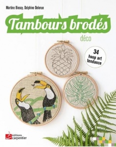 Tambours brodés déco Martine Biessy- Delphine Delerue